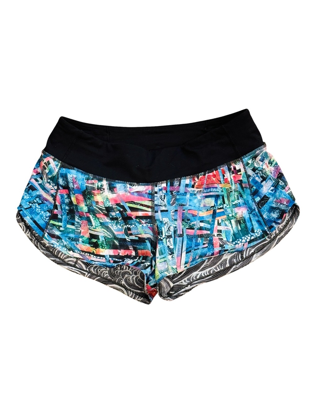 Lululemon Women’s Speed Up Shorts Seawheeze 2018 Size 4 Reflective Athletic